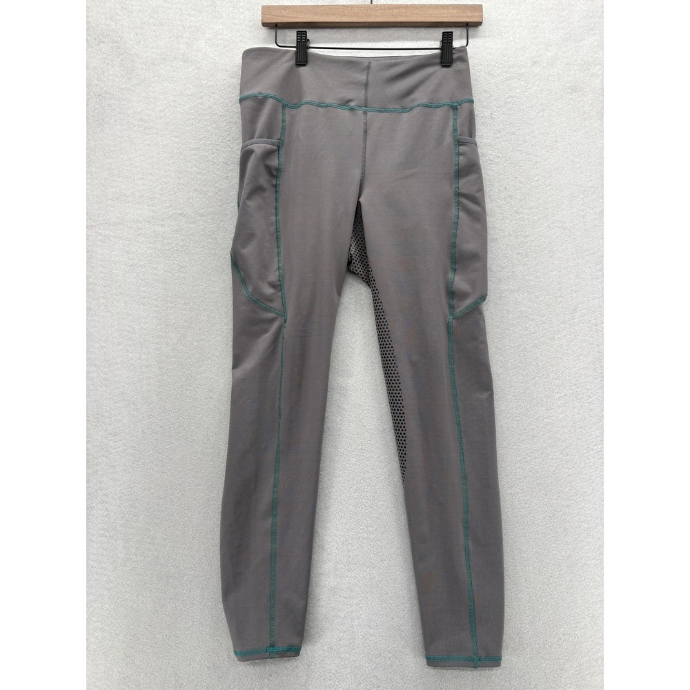 Riding Sport Dover Saddlery Leggings Womens L Gray Full Seat Riding Equestrian